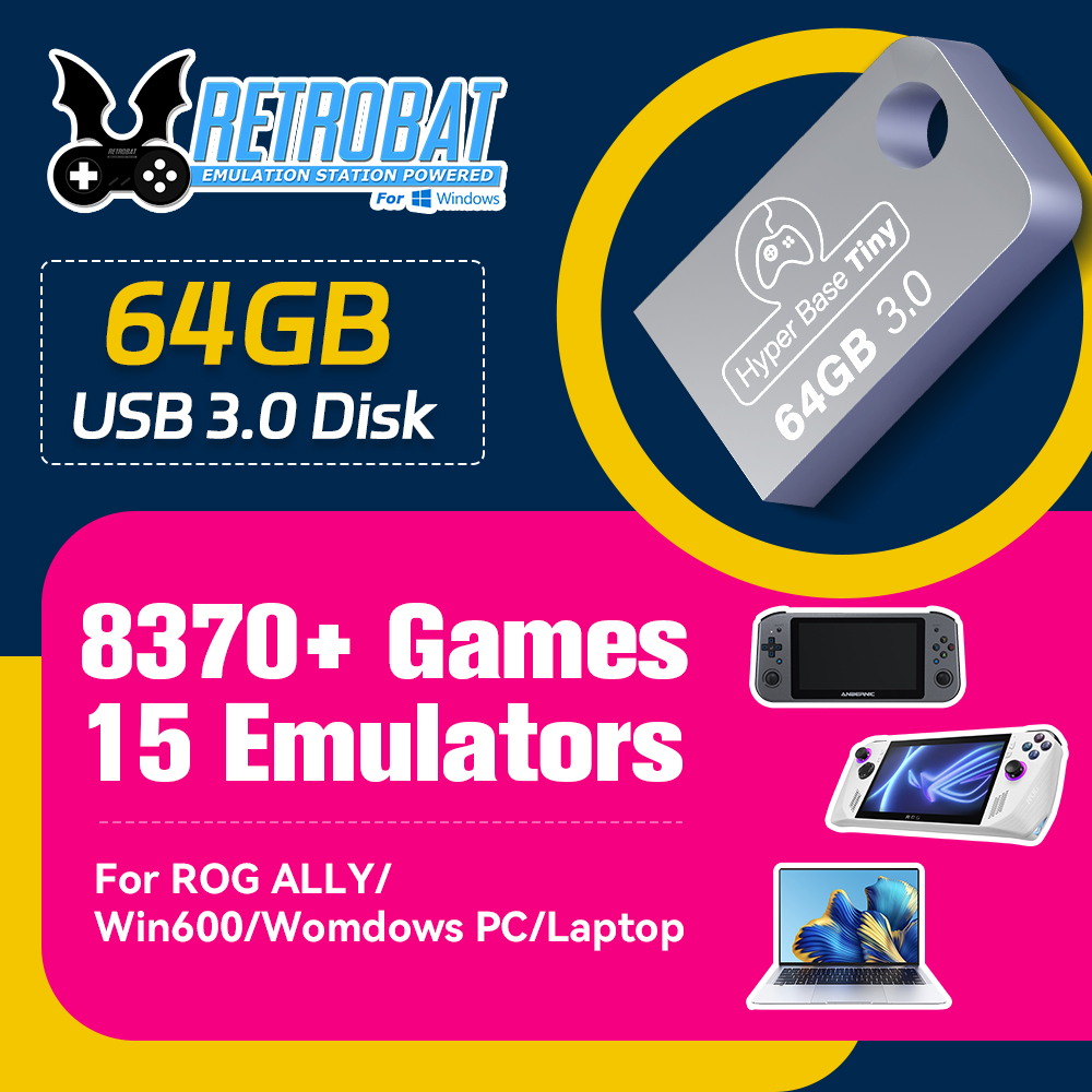 Retro Gaming Kiosk - JMachen 64 GB Taşınabilir USB 3.0