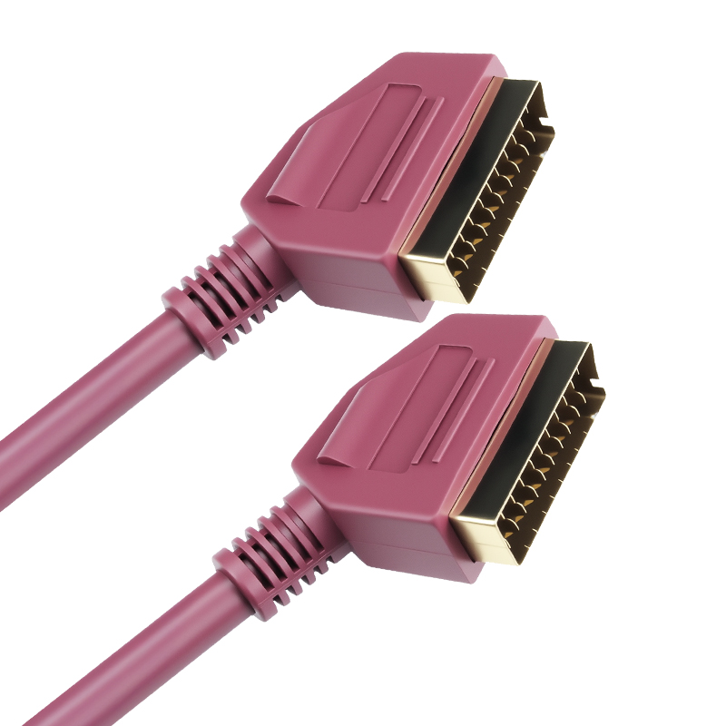 Scart To Hdmi - Scart Kurşun Tamamen Kablolu 21-PIN Scart
