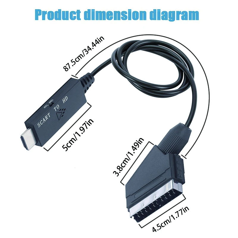 SCART - HDMI Uyumlu Dönüştürüc - Scart To Hdmi incelemesi ve fiyatı