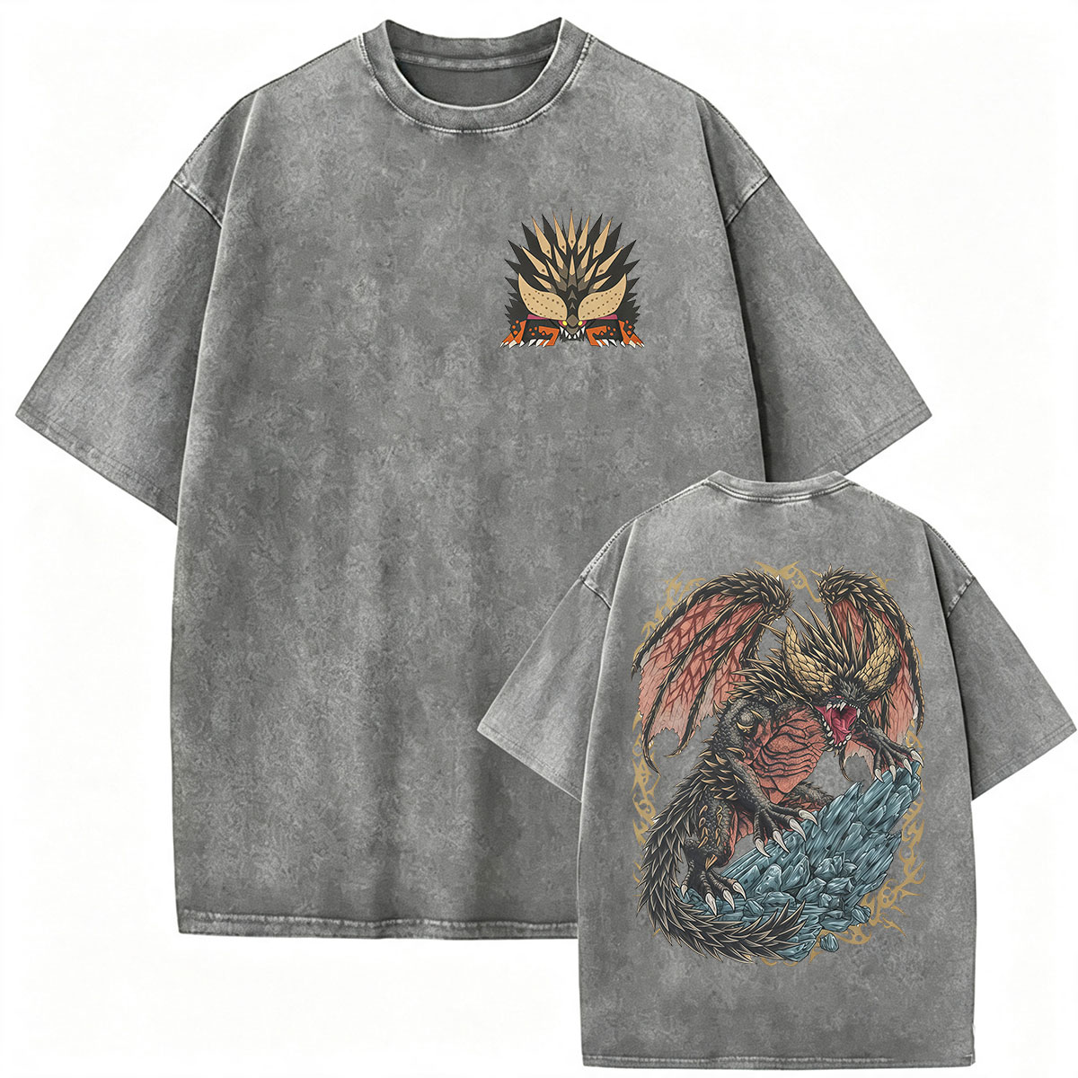 Vintage Yıkamalı Monster Hunte - Retro Gaming T Shirt incelemesi ve fiyatı