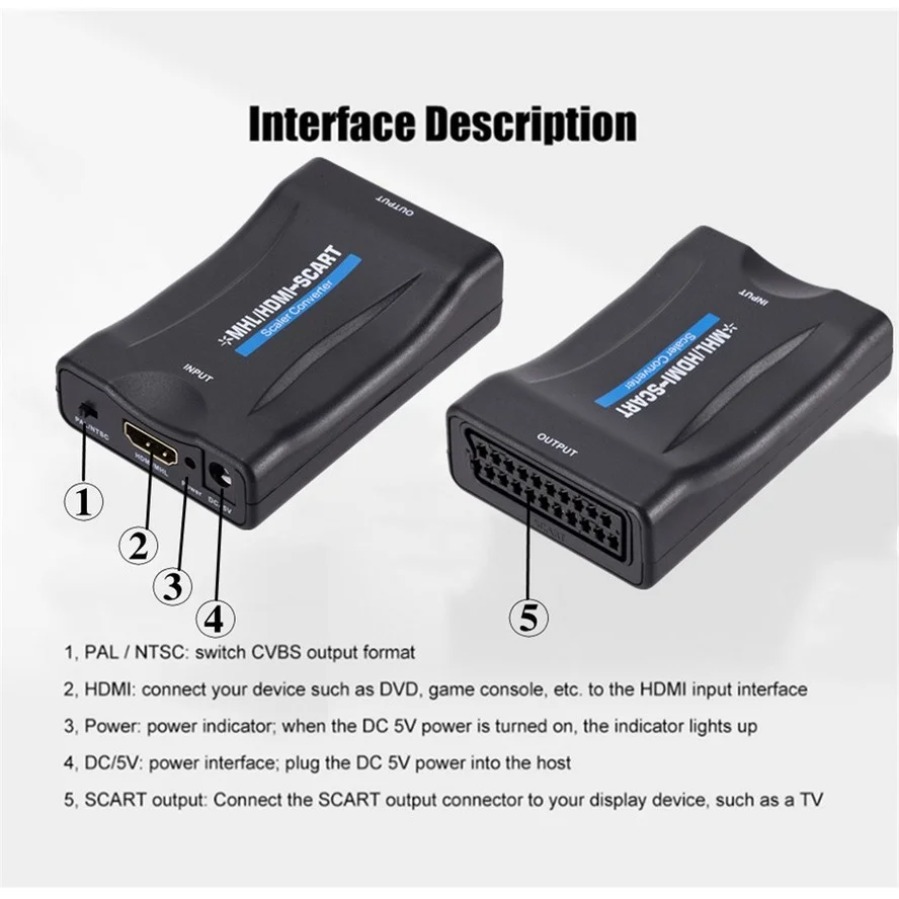 1080P HDMI Uyumlu Scart Scaler - Scart To Hdmi incelemesi ve fiyatı